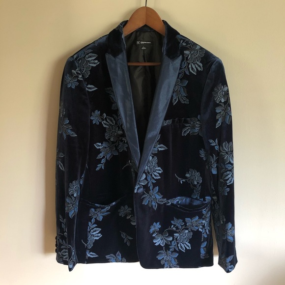 INC International Concepts Other - INC | Men’s Blue Floral Velvet Blazer